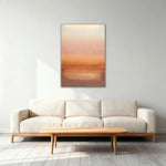 LUXORA Hand Canvas Composition Finish for Oil Abstract Minimalist and 70/100/140cm and Stylish Painted Painting Calm Smooth Subtle with Homes