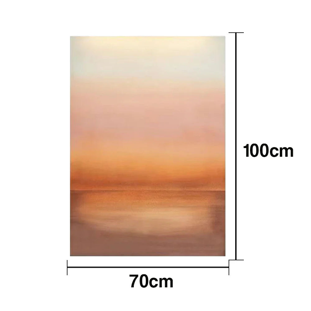 LUXORA Hand Canvas Composition Finish for Oil Abstract Minimalist and 70/100/140cm and Stylish Painted Painting Calm Smooth Subtle with Homes