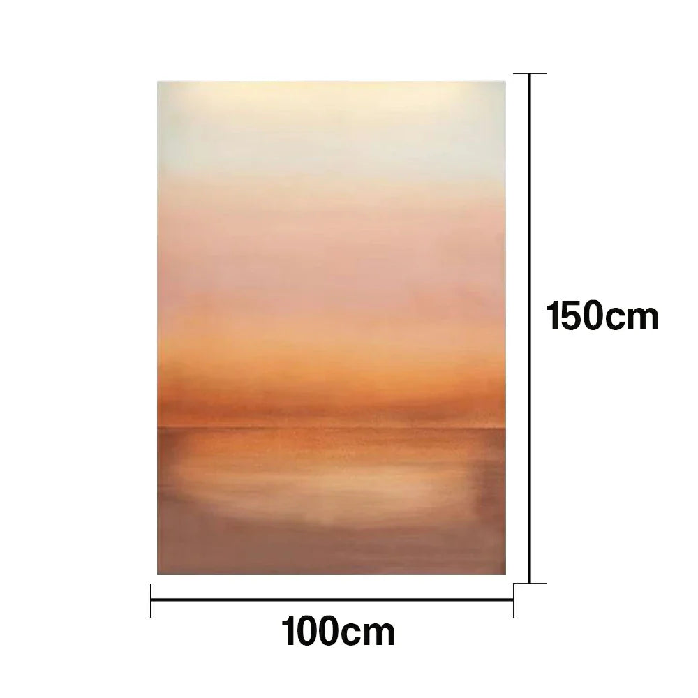 LUXORA Hand Canvas Composition Finish for Oil Abstract Minimalist and 70/100/140cm and Stylish Painted Painting Calm Smooth Subtle with Homes