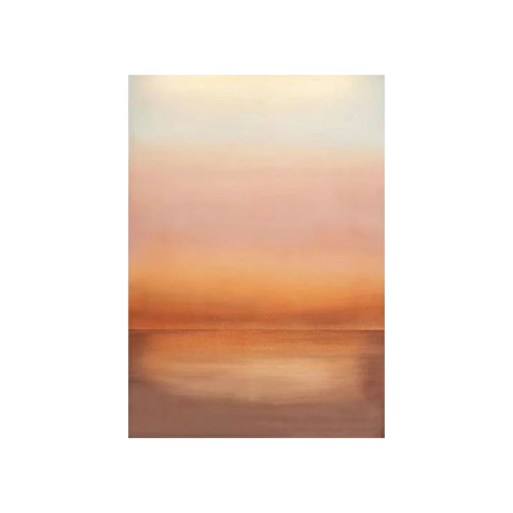 LUXORA Hand Canvas Composition Finish for Oil Abstract Minimalist and 70/100/140cm and Stylish Painted Painting Calm Smooth Subtle with Homes