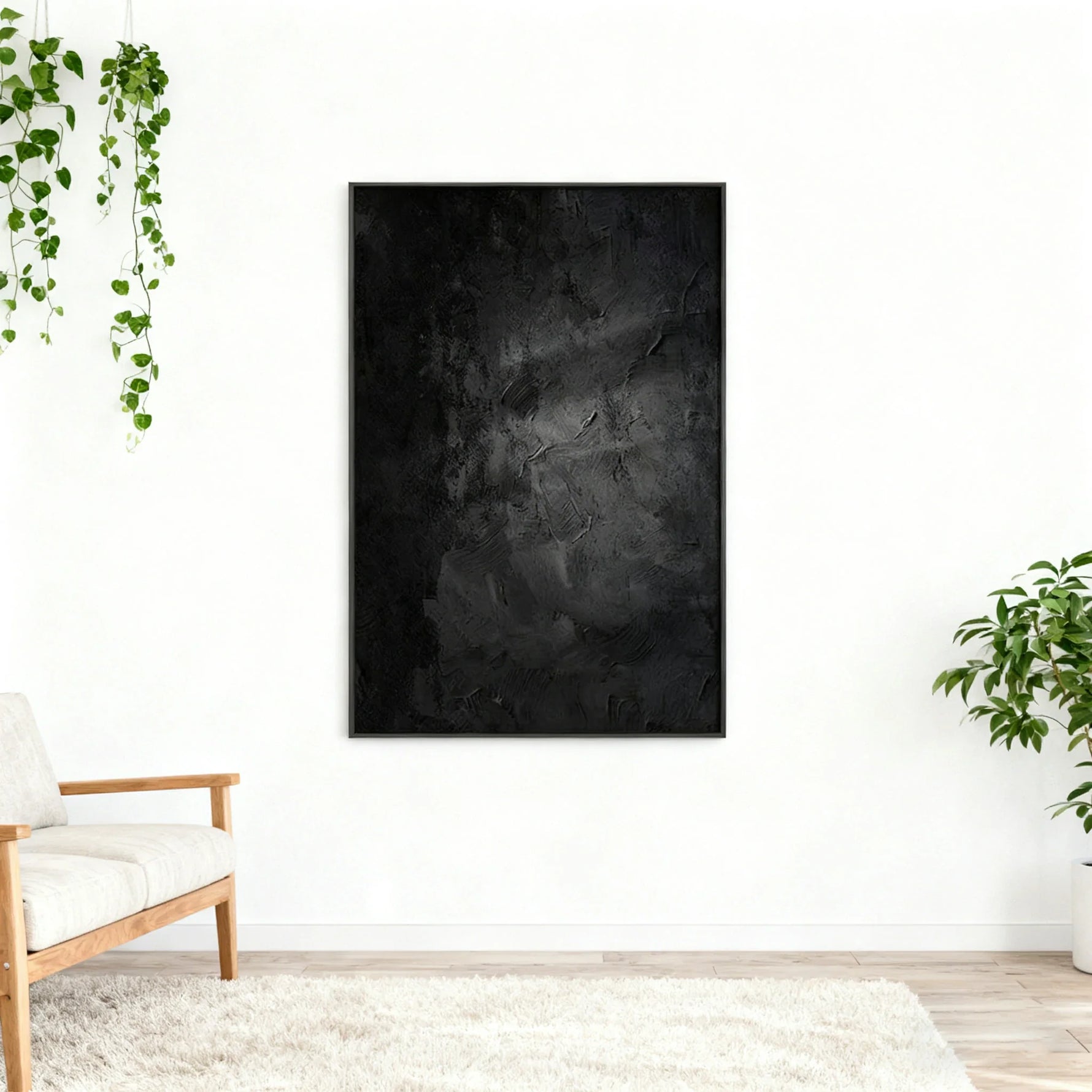 LUXORA Hand Neutral Peaceful Art Canvas Painted and Crafted 70/100/140cm Hand-Painted Oil Interior for Simple Painting Environments