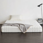 LUXORA Mattress Natural 7-Zone Comfort Pocket 150/180cm, Cover Spring, Breathable for Removable Latex - White