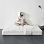 LUXORA Mattress Natural 7-Zone Comfort Pocket 150/180cm, Cover Spring, Breathable for Removable Latex - White