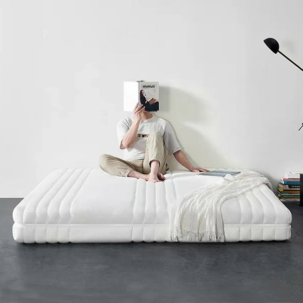 LUXORA Mattress Natural 7-Zone Comfort Pocket 150/180cm, Cover Spring, Breathable for Removable Latex - White