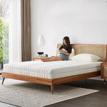 LUXORA Mattress Natural 7-Zone Comfort Pocket 150/180cm, Cover Spring, Breathable for Removable Latex - White
