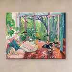 LUXORA Hand Painting Art Complements That Painted Simple 65/105/155cm Abstract Neutral and Modern Wall Oil Interiors
