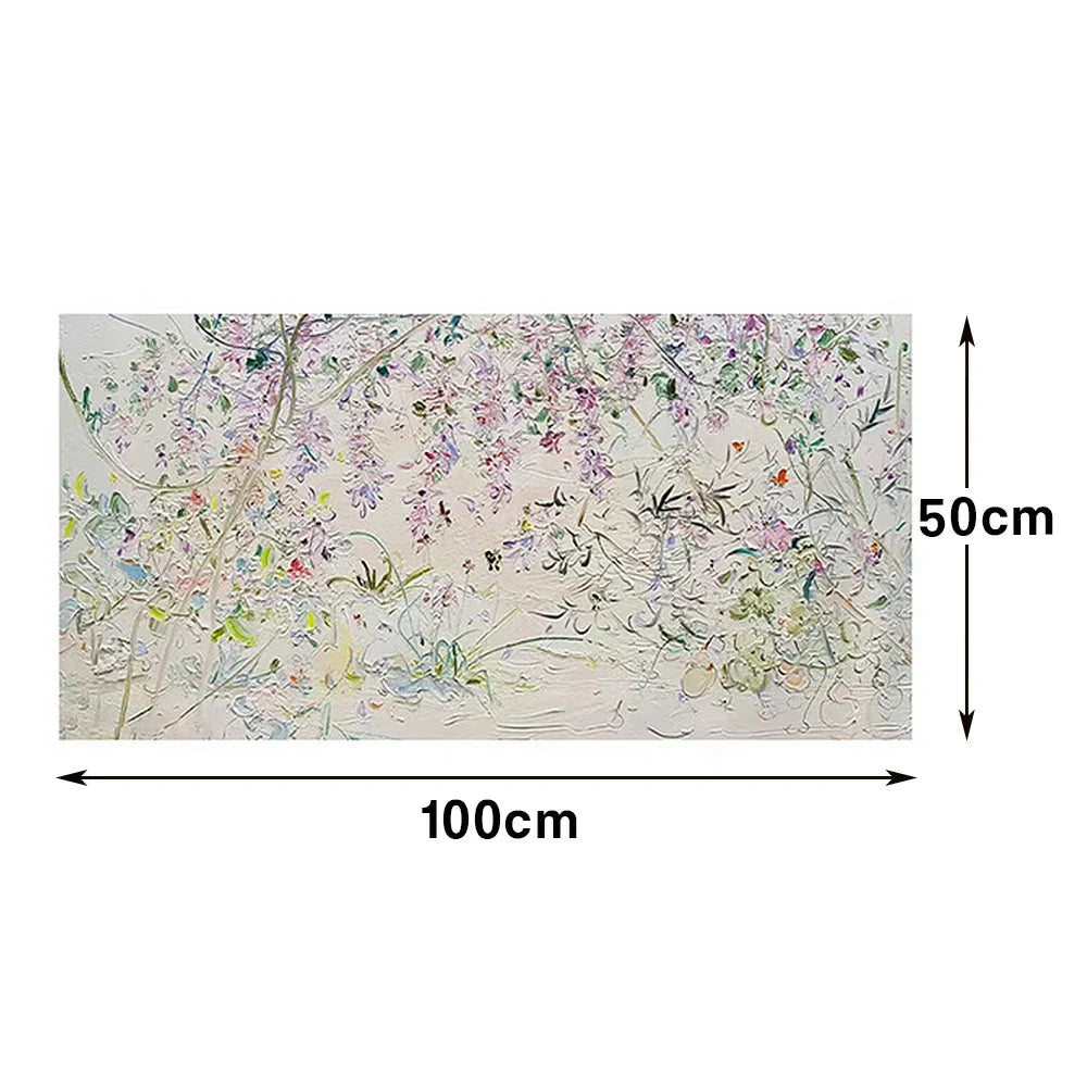 LUXORA Hand Colour Fine Abstract Modern Wall and Piece Subtle Painting Movement Oil Painted with 100/140/200cm Texture
