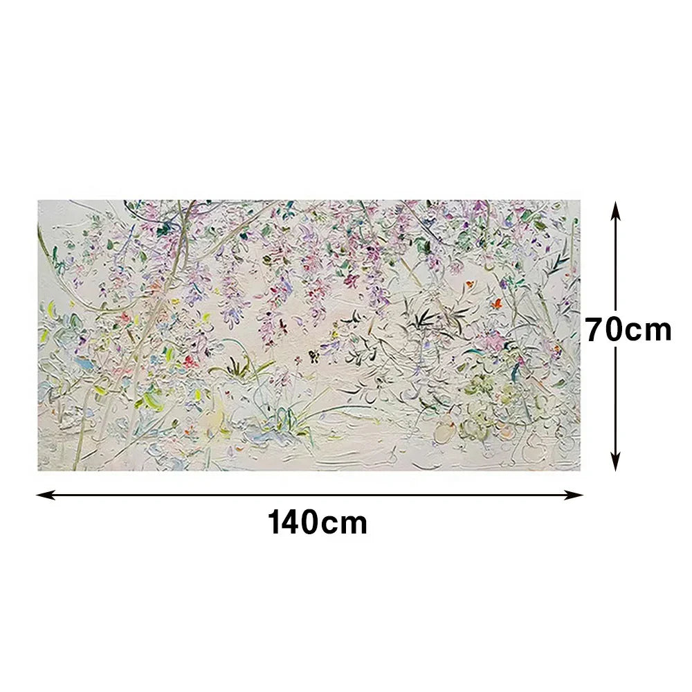 LUXORA Hand Colour Fine Abstract Modern Wall and Piece Subtle Painting Movement Oil Painted with 100/140/200cm Texture