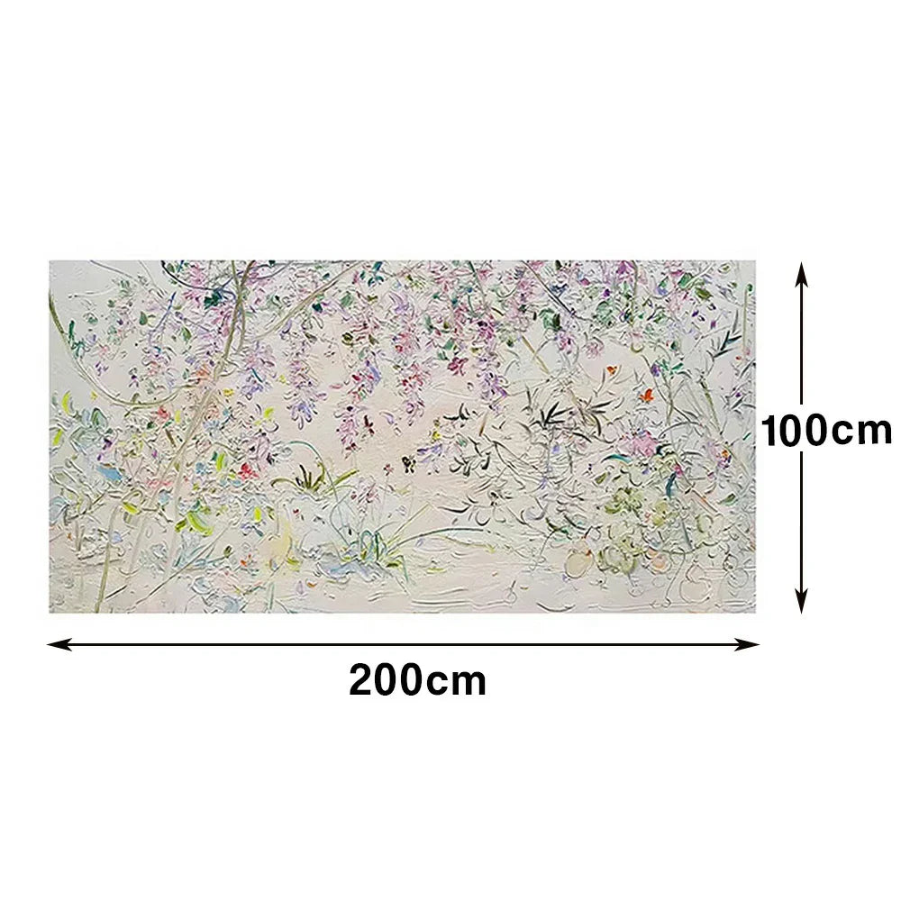 LUXORA Hand Colour Fine Abstract Modern Wall and Piece Subtle Painting Movement Oil Painted with 100/140/200cm Texture