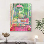 LUXORA Hand with 50/80/120cm Brush Oil Painting Balanced Art Elegant and Clean Painted Motions Minimalist Structure