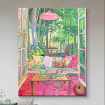 LUXORA Hand with 50/80/120cm Brush Oil Painting Balanced Art Elegant and Clean Painted Motions Minimalist Structure