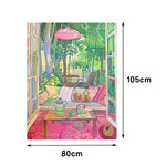 LUXORA Hand with 50/80/120cm Brush Oil Painting Balanced Art Elegant and Clean Painted Motions Minimalist Structure