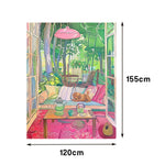 LUXORA Hand with 50/80/120cm Brush Oil Painting Balanced Art Elegant and Clean Painted Motions Minimalist Structure