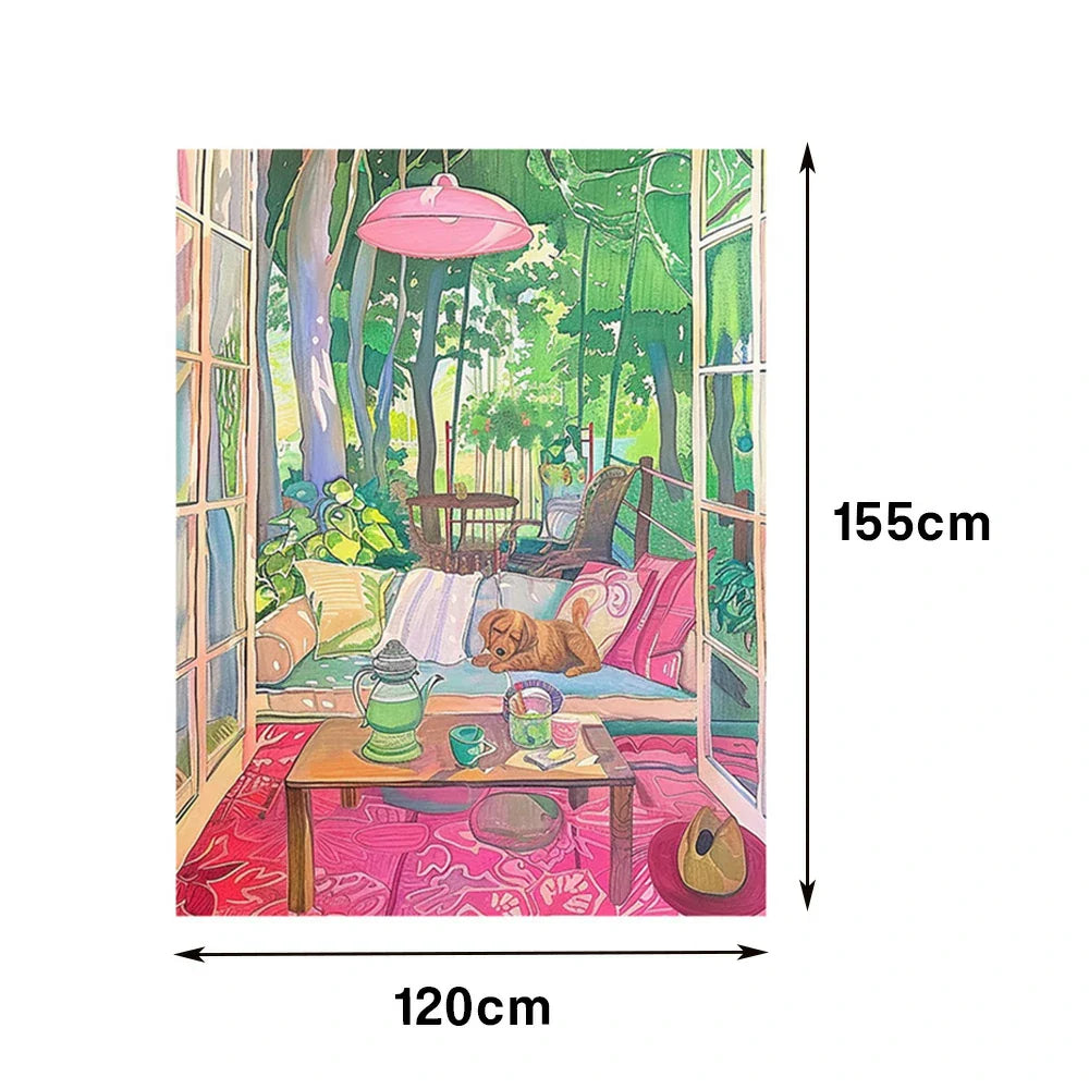LUXORA Hand with 50/80/120cm Brush Oil Painting Balanced Art Elegant and Clean Painted Motions Minimalist Structure