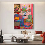 LUXORA 50/80/120cm Hand-Painted Oil Painting - Neutral Hand-Painted Canvas Featuring Smooth Texture and Soft Transitions