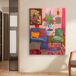 LUXORA 50/80/120cm Hand-Painted Oil Painting - Neutral Hand-Painted Canvas Featuring Smooth Texture and Soft Transitions