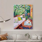 LUXORA 50/80/120cm Hand-Painted Oil Painting - Neutral Canvas Wall Art That Embodies Calm and Simple Home Design