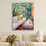 LUXORA 50/80/120cm Hand-Painted Oil Painting - Neutral Canvas Wall Art That Embodies Calm and Simple Home Design