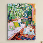 LUXORA 50/80/120cm Hand-Painted Oil Painting - Neutral Canvas Wall Art That Embodies Calm and Simple Home Design