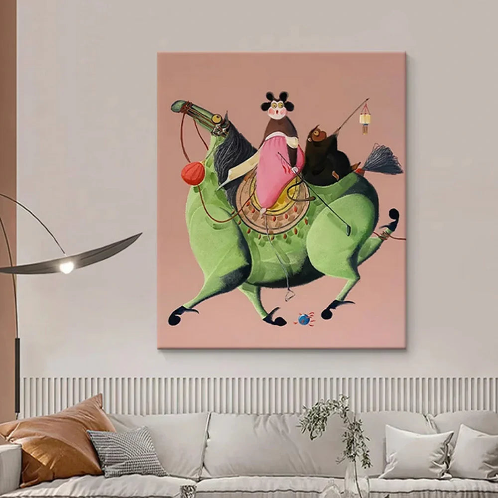 LUXORA 50/80/120cm Hand-Painted Oil Painting - Refined Modern Canvas Art That Enhances Everyday Interior Elegance
