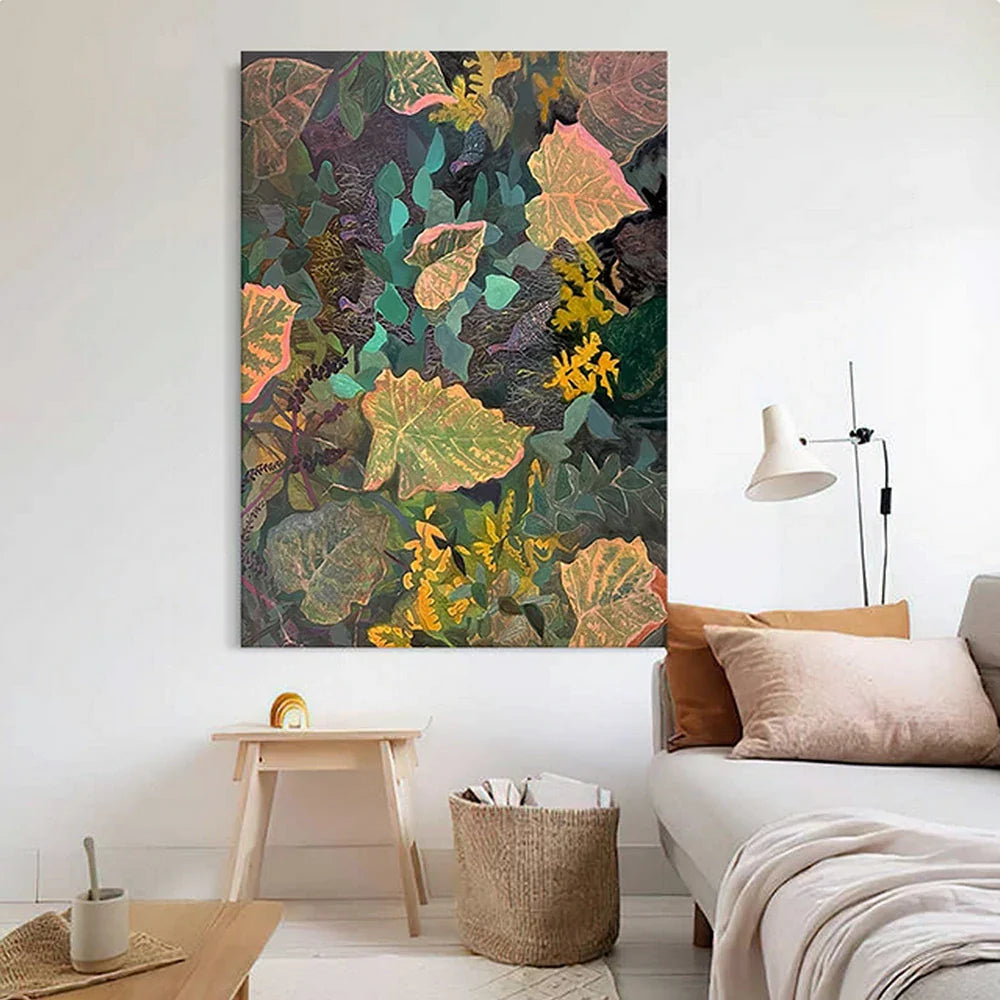 LUXORA 50/80/120cm Hand-Painted Oil Painting - Neutral Hand-Painted Artwork Designed for Harmony and Modern Simplicity