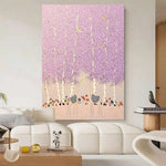 LUXORA 50/80/120cm Hand-Painted Oil Painting - Neutral Abstract Composition That Reflects Clean Lines and Subtle Detail