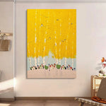 LUXORA 50/80/120cm Hand-Painted Oil Painting - Minimalist Design Painting Offering Clean Geometry and Balanced Neutral Tone