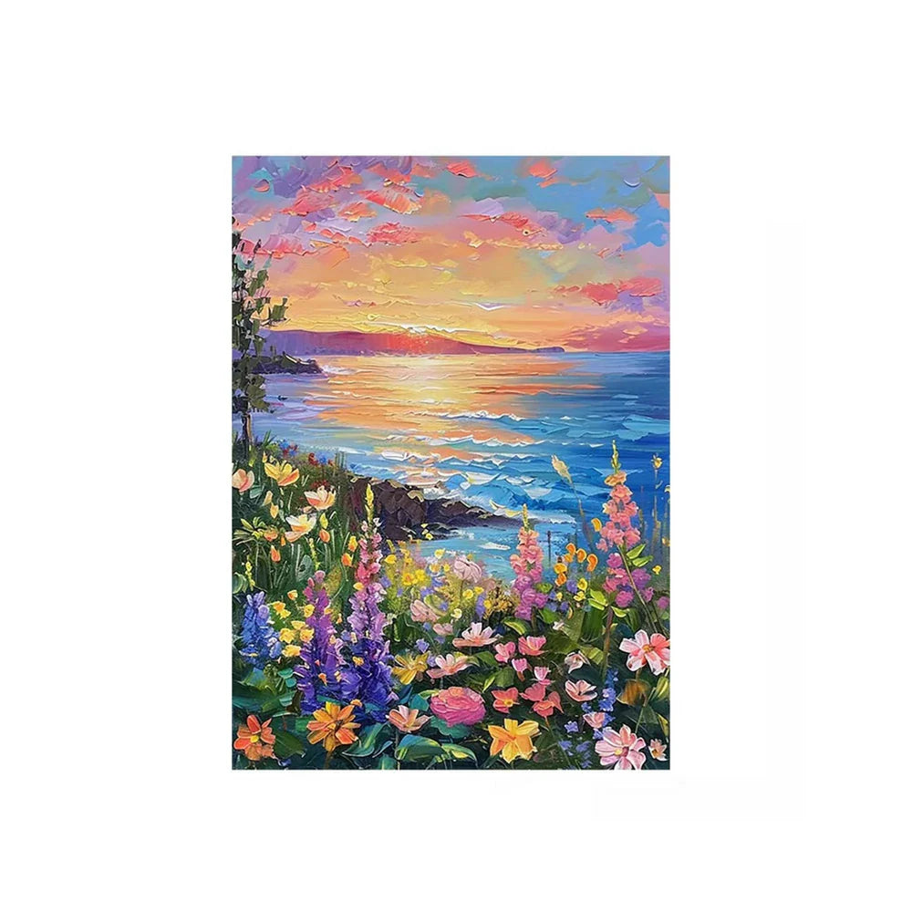 LUXORA 50/80/120cm Hand-Painted Oil Painting - Minimalist Neutral Artwork Perfect for Calm and Comfortable Living Rooms