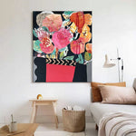LUXORA 50/80/120cm Hand-Painted Oil Painting - Refined Abstract Canvas Offering Depth, Balance and Timeless Appeal