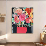 LUXORA 50/80/120cm Hand-Painted Oil Painting - Refined Abstract Canvas Offering Depth, Balance and Timeless Appeal