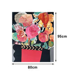 LUXORA 50/80/120cm Hand-Painted Oil Painting - Refined Abstract Canvas Offering Depth, Balance and Timeless Appeal