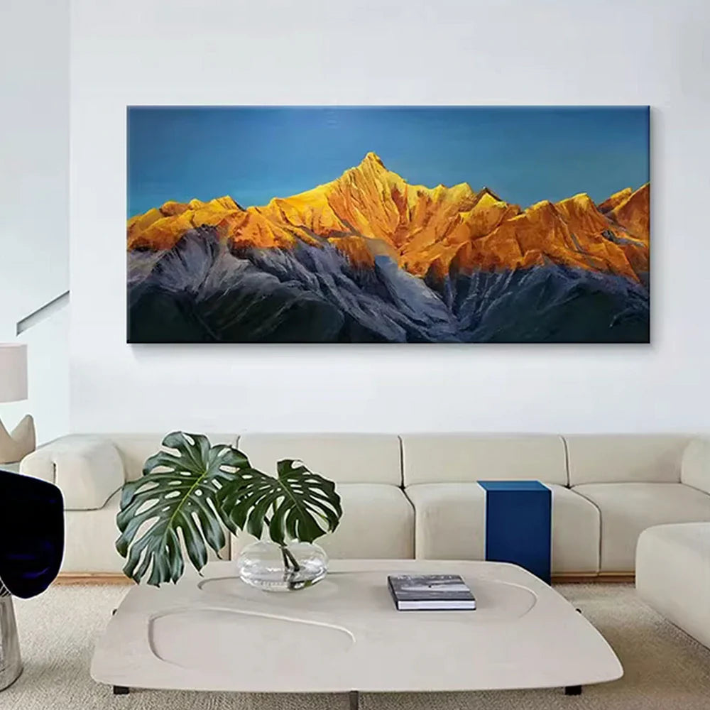 LUXORA 110/170/260cm Hand-Painted Oil Painting - Elegant Abstract Canvas That Balances Serenity and Refined Aesthetic