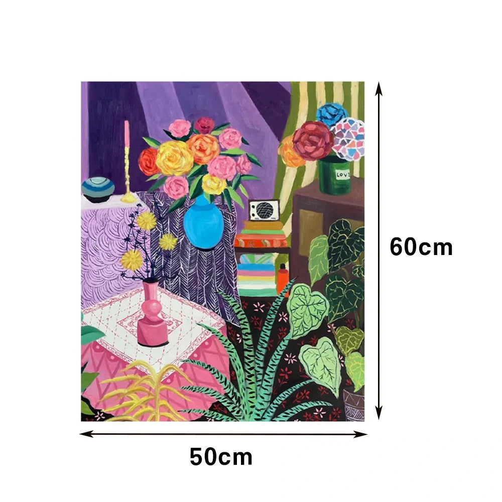 LUXORA 50/80/120cm Hand-Painted Oil Painting - Premium Textured Wall Art Highlighting Soft Brushwork and Modern Form