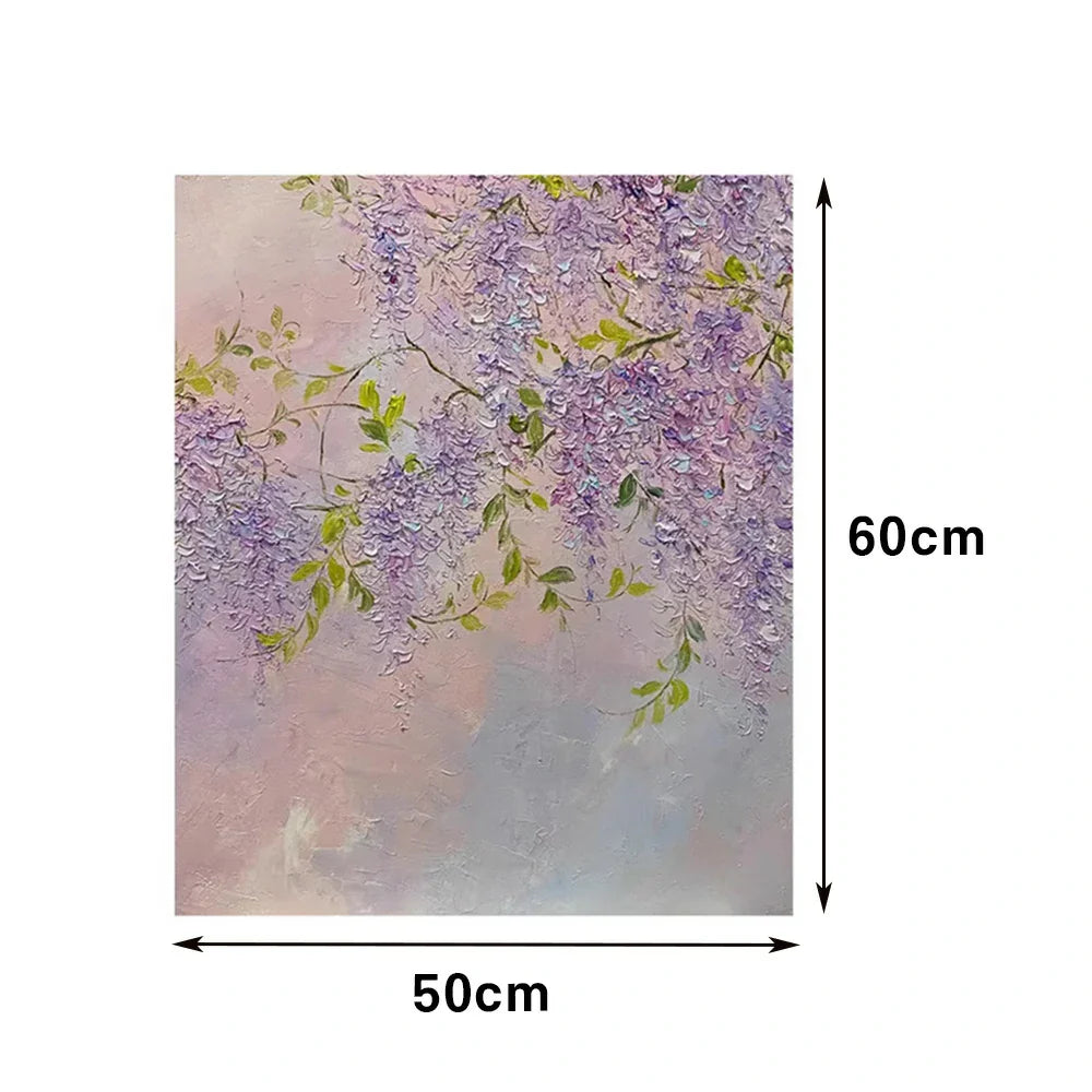 LUXORA 50/80/120cm Hand-Painted Oil Painting - Modern Abstract Canvas Art with Gentle Colour Layers and Balanced Texture