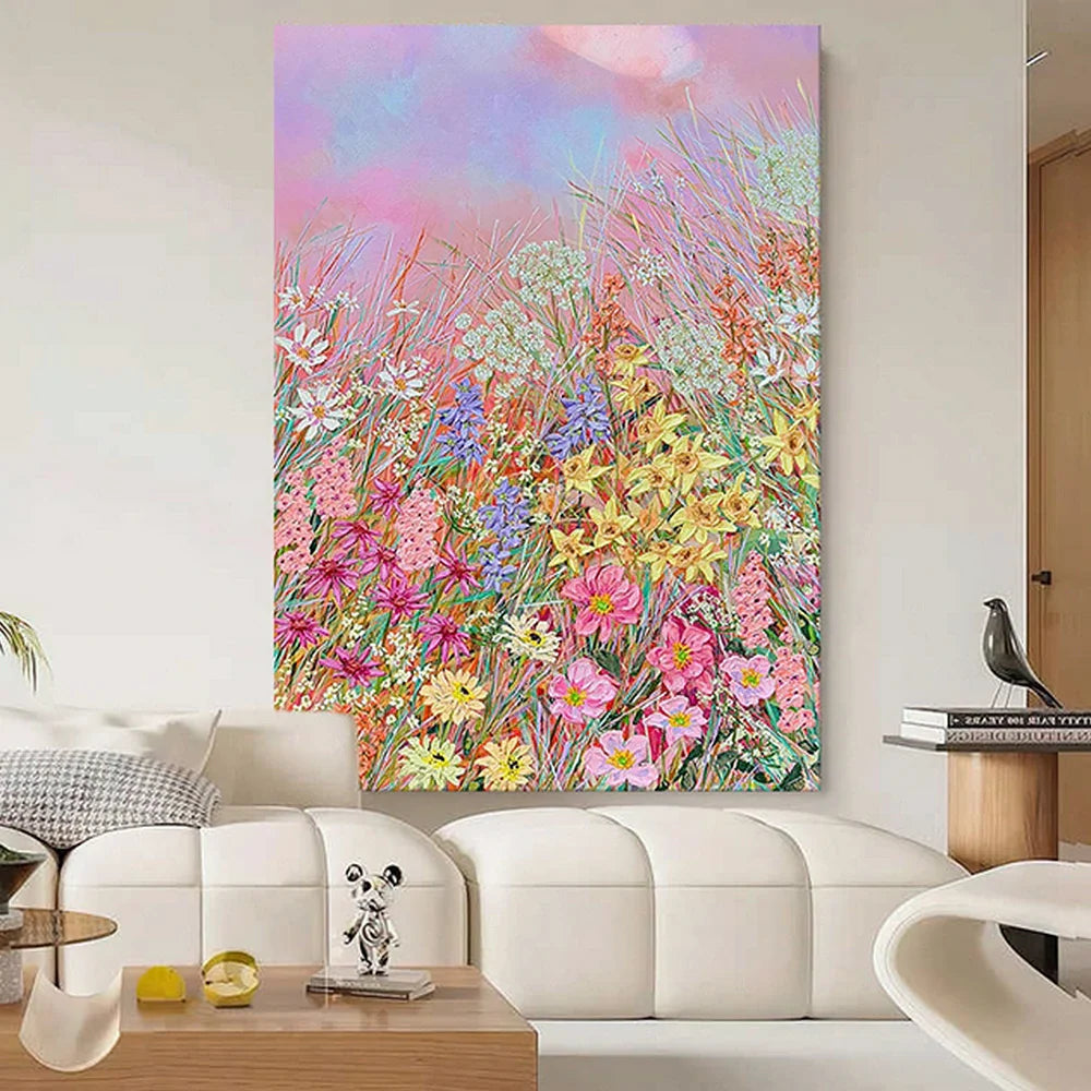 LUXORA 50/80/120cm Hand-Painted Oil Painting - Elegant Canvas Artwork with Smooth Finish and Subtle Layered Brushwork