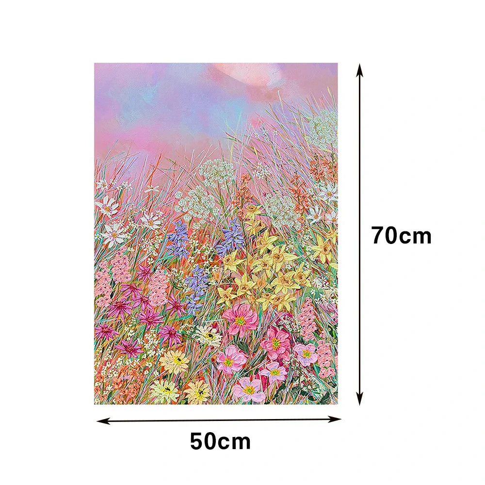 LUXORA 50/80/120cm Hand-Painted Oil Painting - Elegant Canvas Artwork with Smooth Finish and Subtle Layered Brushwork