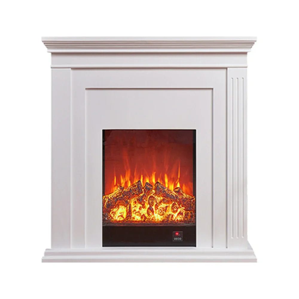 LIVARA 701 Fireplace Control, of 12W Decorative Core Electric - Console - Core Effect, 3D Choice Solid Flame TV 750-1500W Remote Heating or Wood White