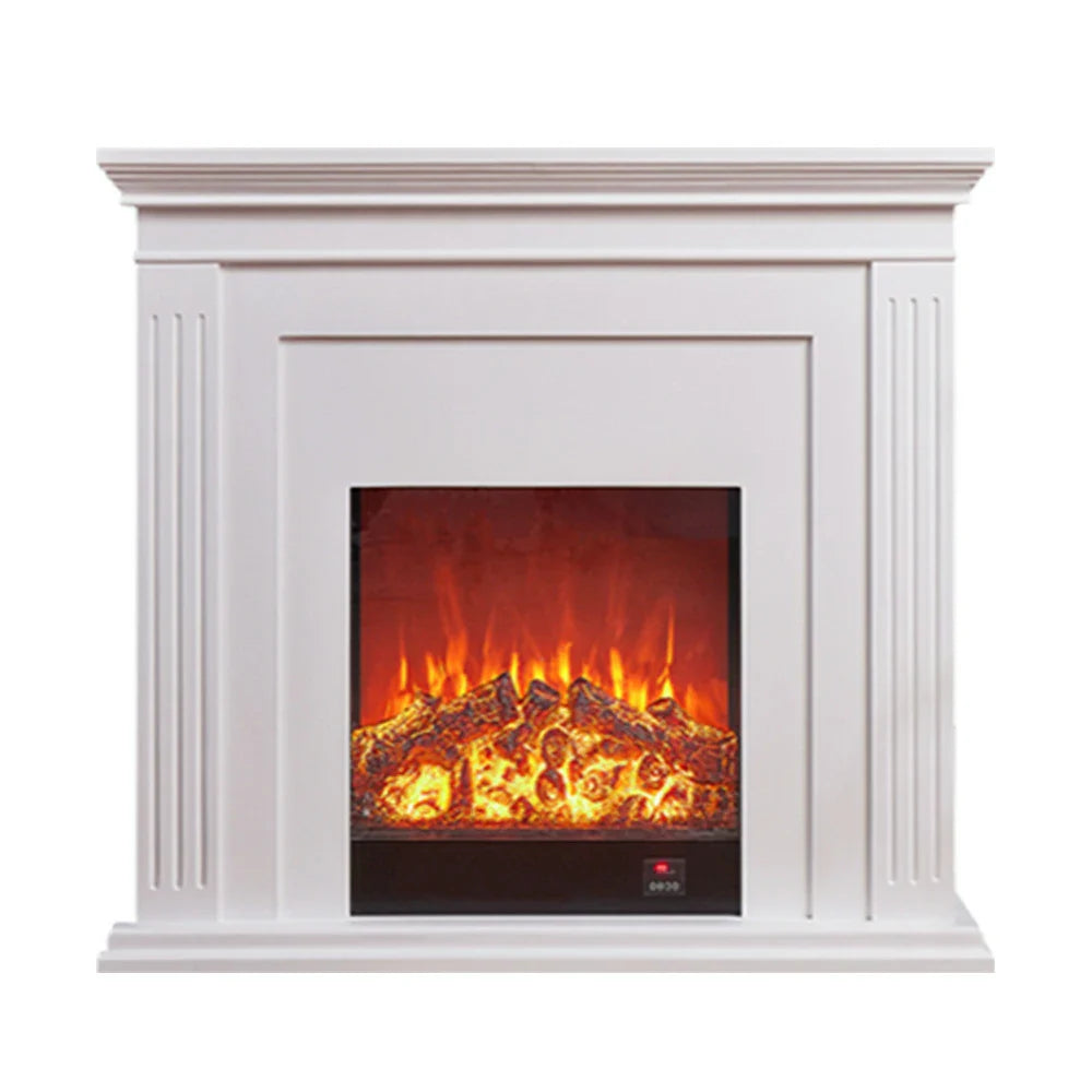 LIVARA 701 Fireplace Control, of 12W Decorative Core Electric - Console - Core Effect, 3D Choice Solid Flame TV 750-1500W Remote Heating or Wood White