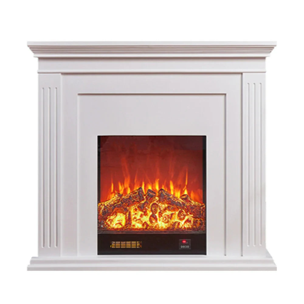 LIVARA 701 Fireplace Control, of 12W Decorative Core Electric - Console - Core Effect, 3D Choice Solid Flame TV 750-1500W Remote Heating or Wood White