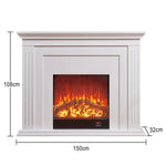 LIVARA 701 Fireplace Control, of 12W Decorative Core Electric - Console - Core Effect, 3D Choice Solid Flame TV 750-1500W Remote Heating or Wood White