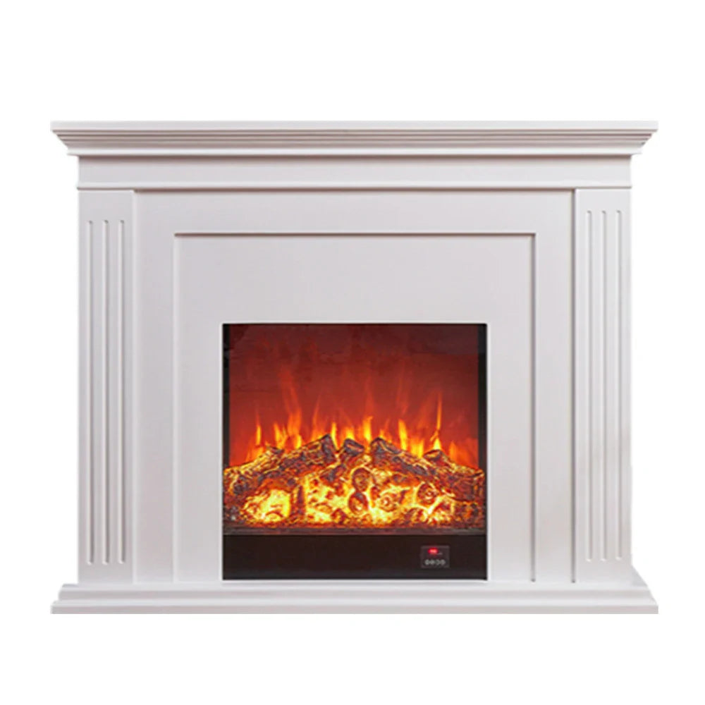 LIVARA 701 Fireplace Control, of 12W Decorative Core Electric - Console - Core Effect, 3D Choice Solid Flame TV 750-1500W Remote Heating or Wood White