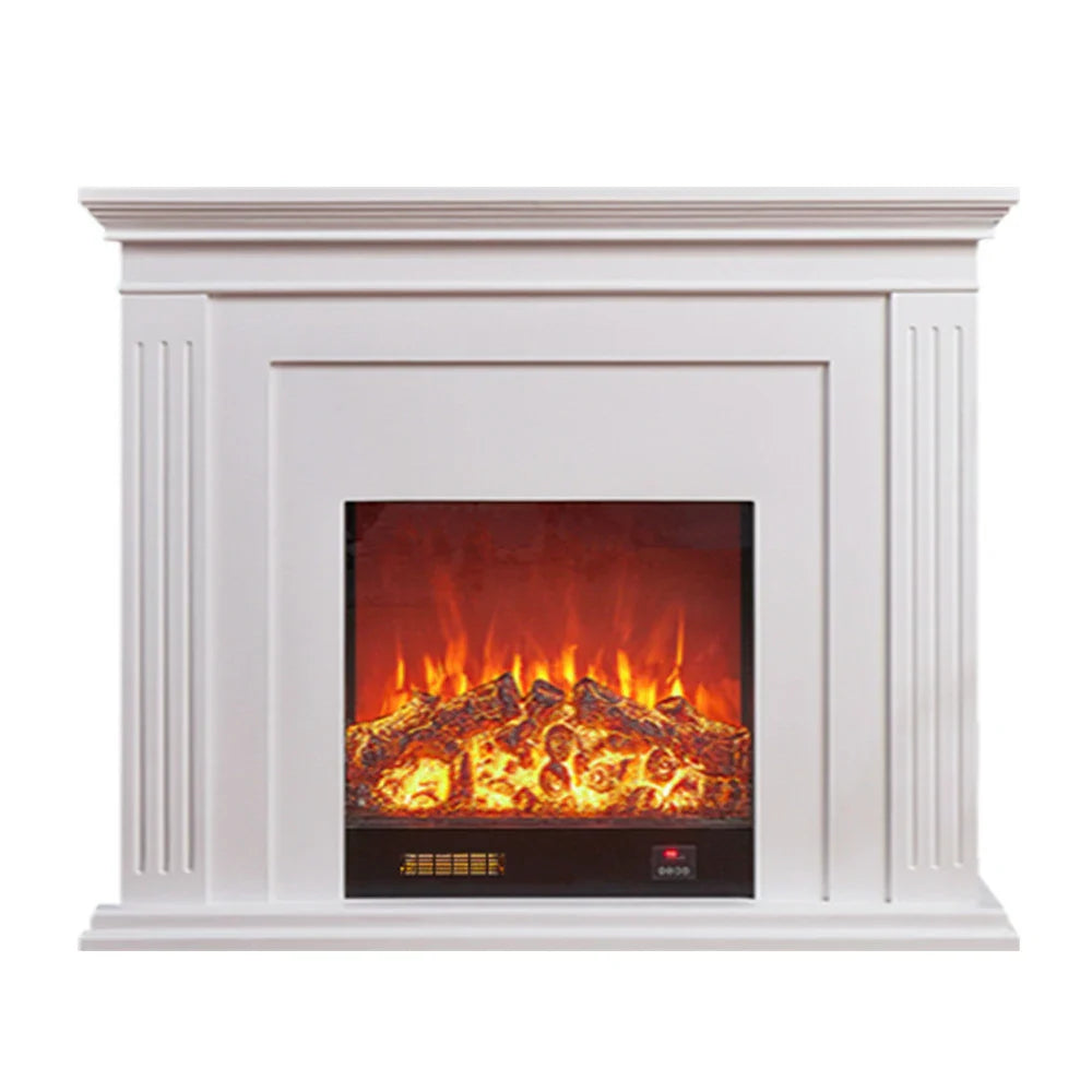 LIVARA 701 Fireplace Control, of 12W Decorative Core Electric - Console - Core Effect, 3D Choice Solid Flame TV 750-1500W Remote Heating or Wood White