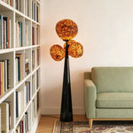 LUXORA 4 Head Floor Lamp Volcanic Light Effect Soft Ambient Lighting Acrylic Shade E27 Bulb Artistic Design