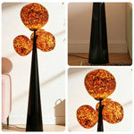 LUXORA 4 Head Floor Lamp Volcanic Light Effect Soft Ambient Lighting Acrylic Shade E27 Bulb Artistic Design