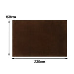 LUXORA 160/200cm Square Floor Rugs, Handwoven Construction, Soft Rebound Feel, Classic Traditional Weave, Timeless Style, Suitable for Multiple Spaces -Andorra Brown
