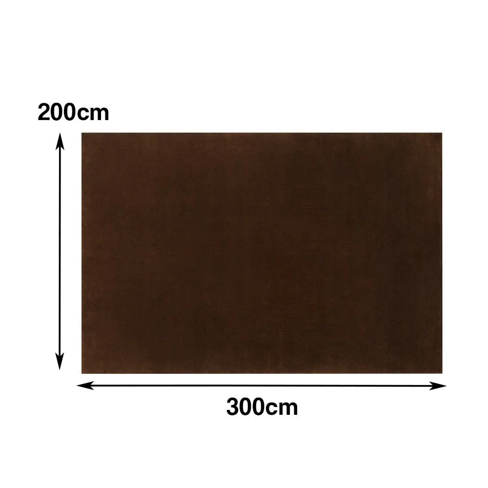 LUXORA 160/200cm Square Floor Rugs, Handwoven Construction, Soft Rebound Feel, Classic Traditional Weave, Timeless Style, Suitable for Multiple Spaces -Andorra Brown