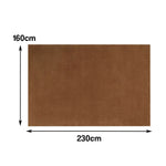 LUXORA 160/200cm Square Floor Rugs, Handwoven Construction, Soft Rebound Feel, Classic Traditional Weave, Timeless Style, Suitable for Multiple Spaces -Chestnut Brown