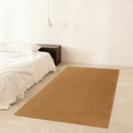 LUXORA 160/200cm Square Floor Rugs, Handwoven Construction, Soft Rebound Feel, Classic Traditional Weave, Timeless Style, Suitable for Multiple Spaces -Gold Brown