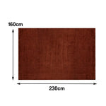 LUXORA 160/200cm Square Floor Rugs, Handwoven Construction, Soft Rebound Feel, Classic Traditional Weave, Timeless Style, Suitable for Multiple Spaces -Rust Red