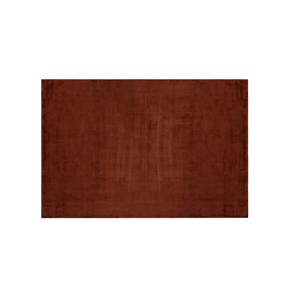 LUXORA 160/200cm Square Floor Rugs, Handwoven Construction, Soft Rebound Feel, Classic Traditional Weave, Timeless Style, Suitable for Multiple Spaces -Rust Red